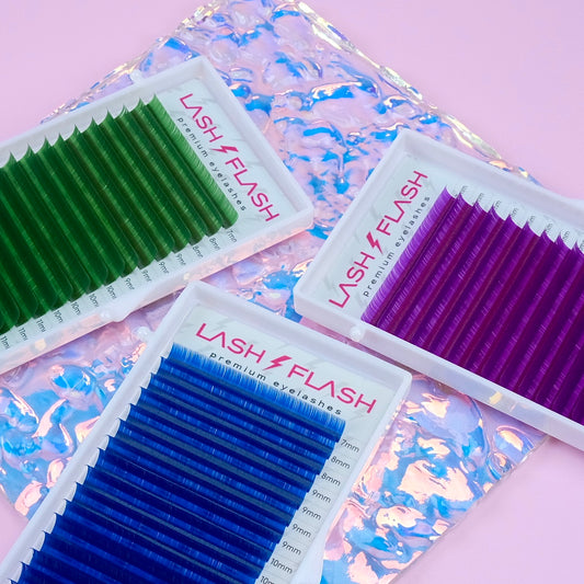 Color False Eyelashes | Mix 7-14 mm Tray